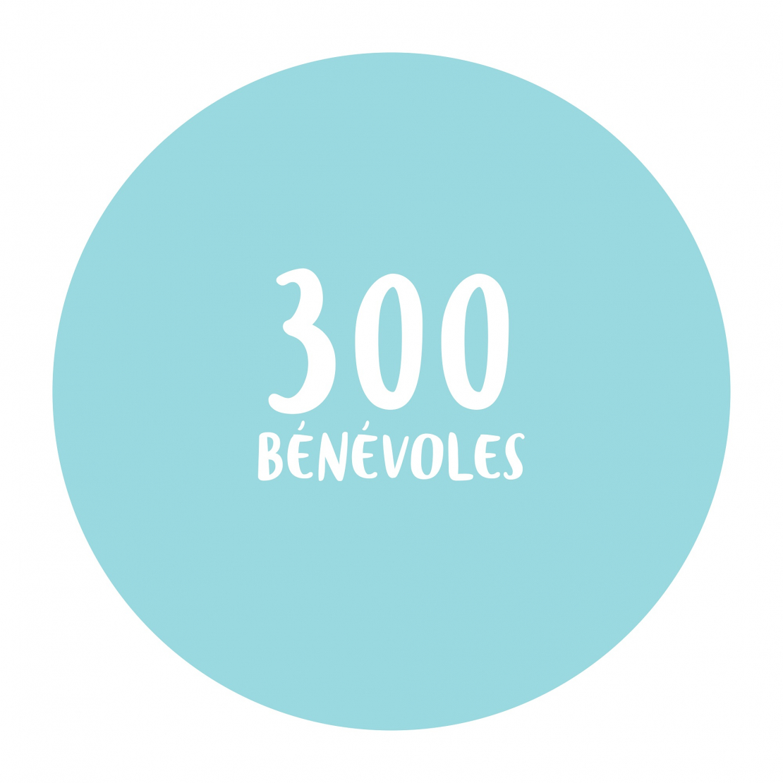 300 bénévoles