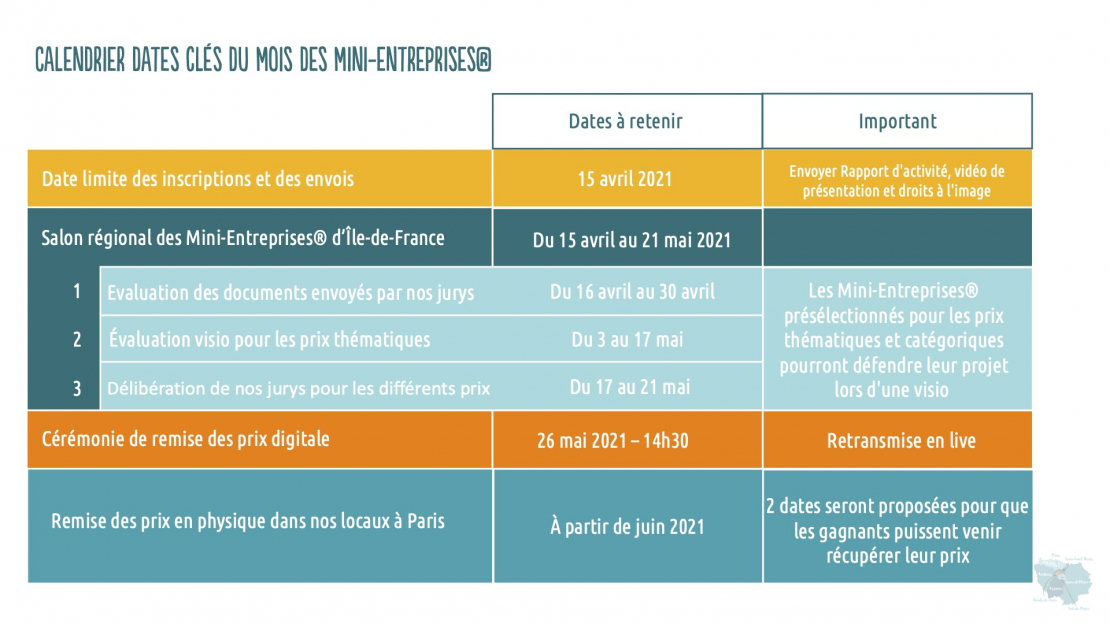 Calendrier 2021